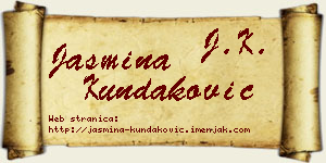 Jasmina Kundaković vizit kartica